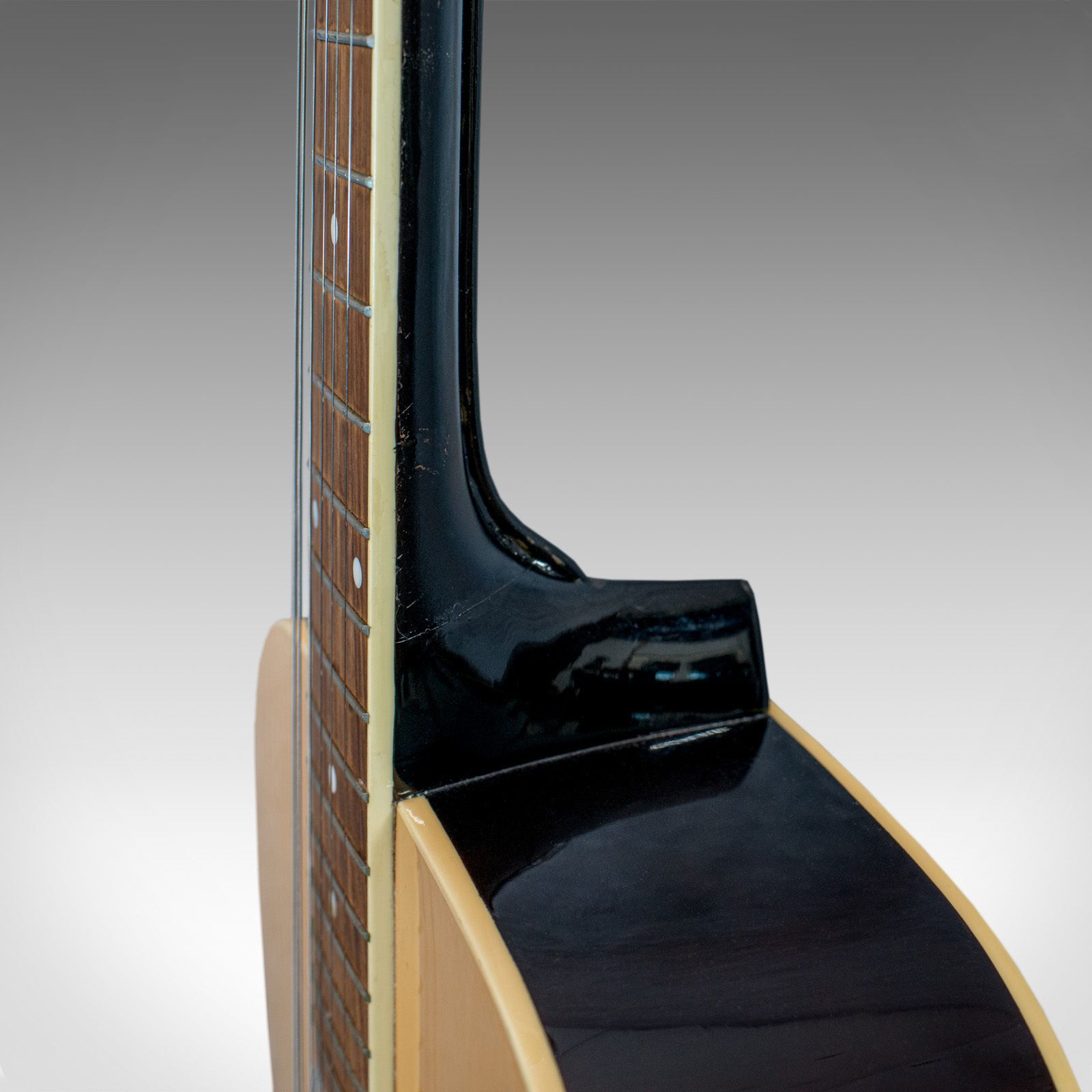 Lighting Vintage, Acoustic Guitar Lamp, English, Bespoke, Handcrafted, Jim Deacon, Glass photo
