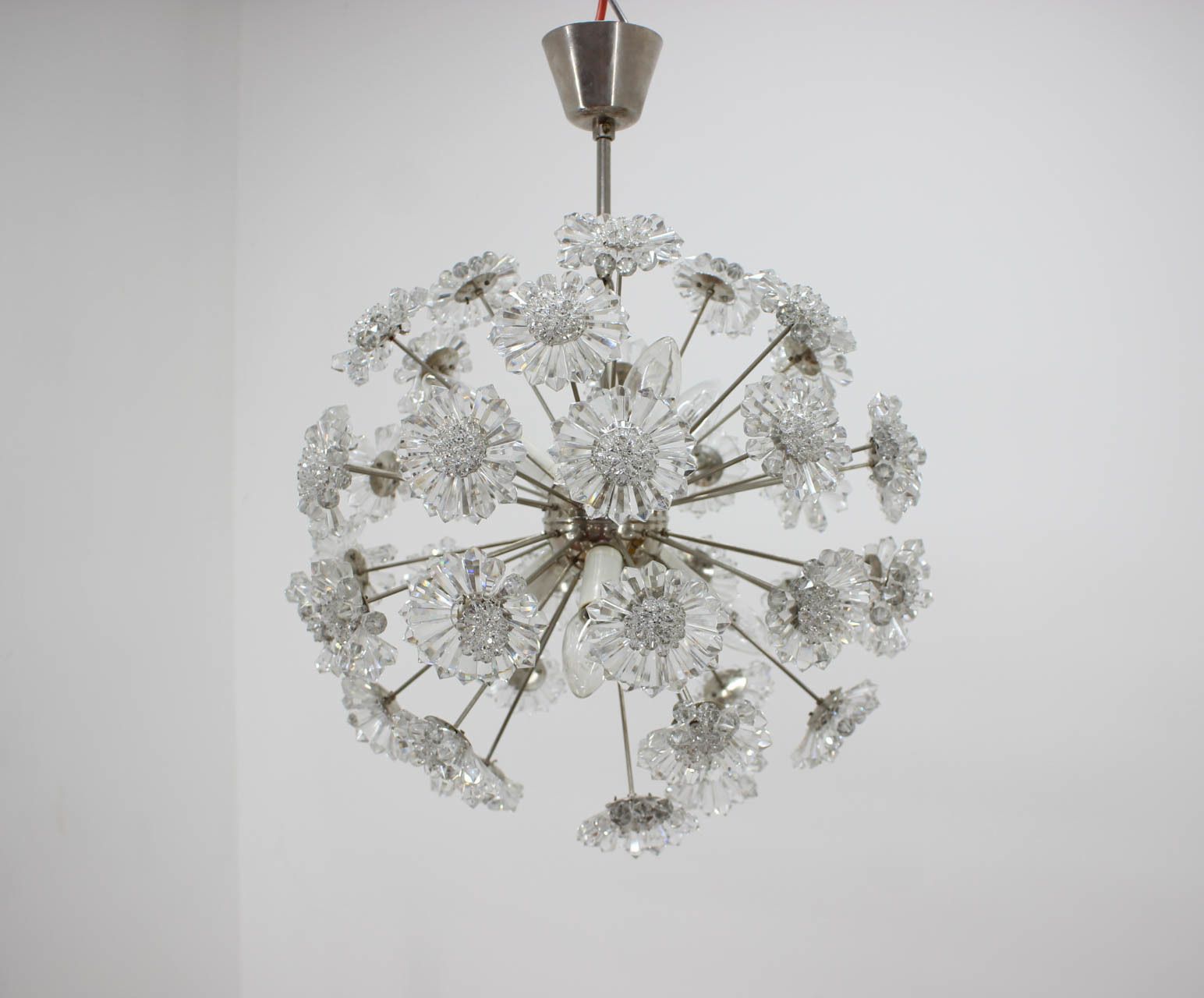 Dandelion Chandelier By Preciosa, 1970s photo 1095.0