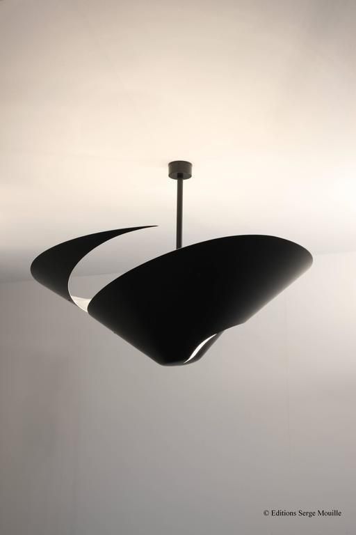 Serge Mouille Large "Escargot" French Pendant Ceiling Lamp 1950 photo furniture