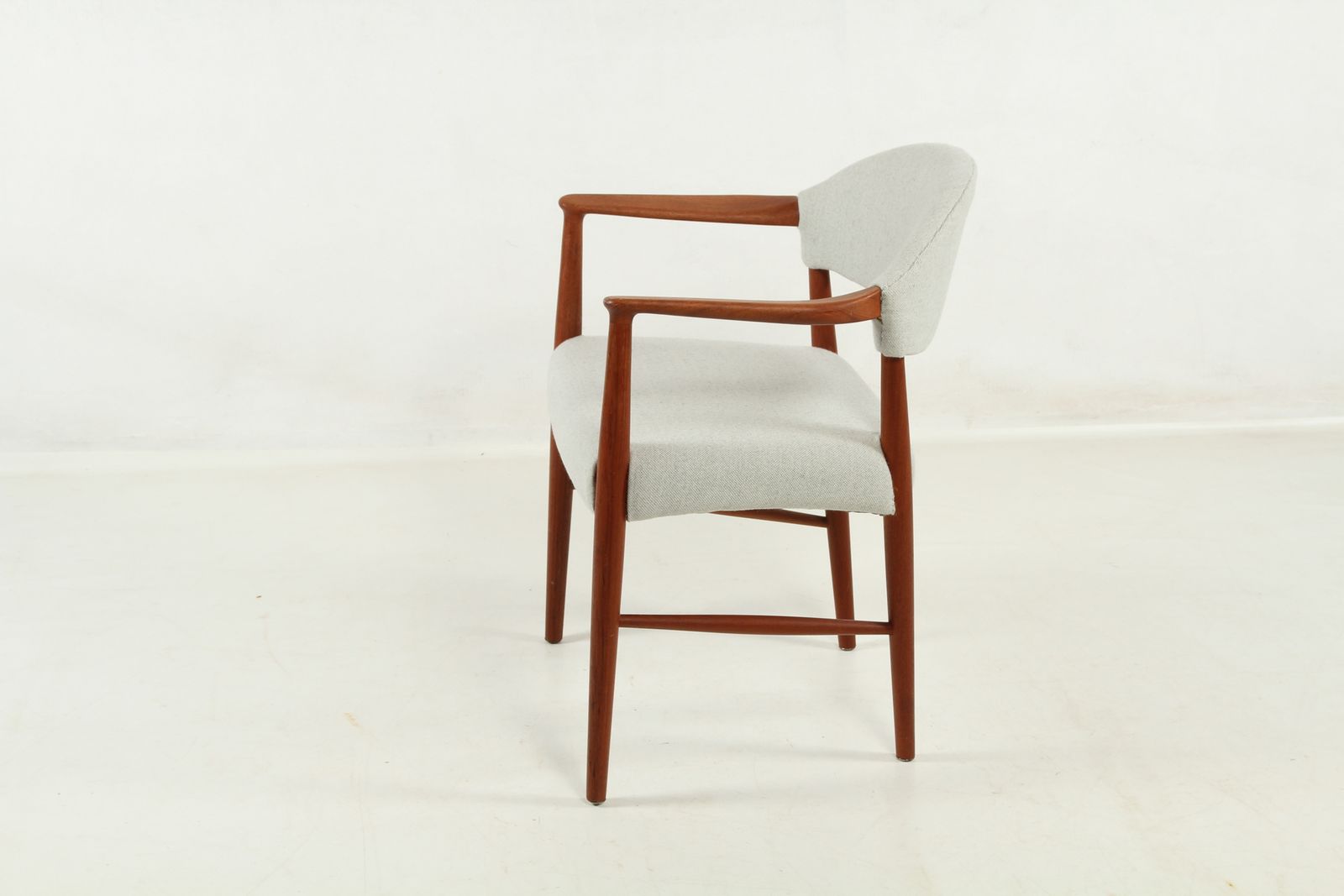 photo for sale One Of Two Chairs By Kurt Olsen For Slagelse. New Upholstery
