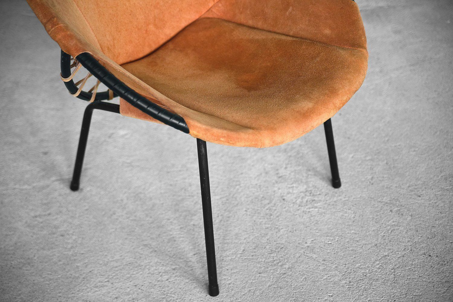 Furniture Mid Century Circle Balloon Chair By Lusch Erzeugnis For Lusch & Co, 1960s photo