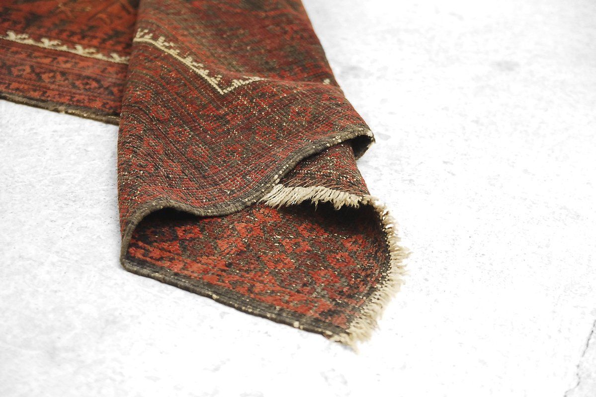 Hand Knotted Rug, 1920s photo vintage
