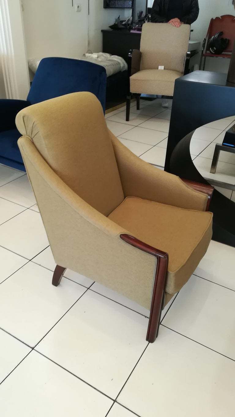 photo vinterior Pair Of Art Deco Armchairs In The Style Of Pierre Chareau, Circa 1930