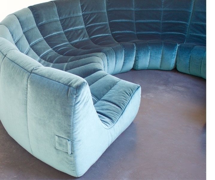Rare And Exceptional 'Gilda' Circle Sofa By Michel Ducaroy photo for sale