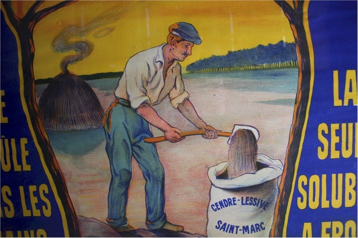 Advertising Poster Cendres De Lessive St Marc. photo for sale