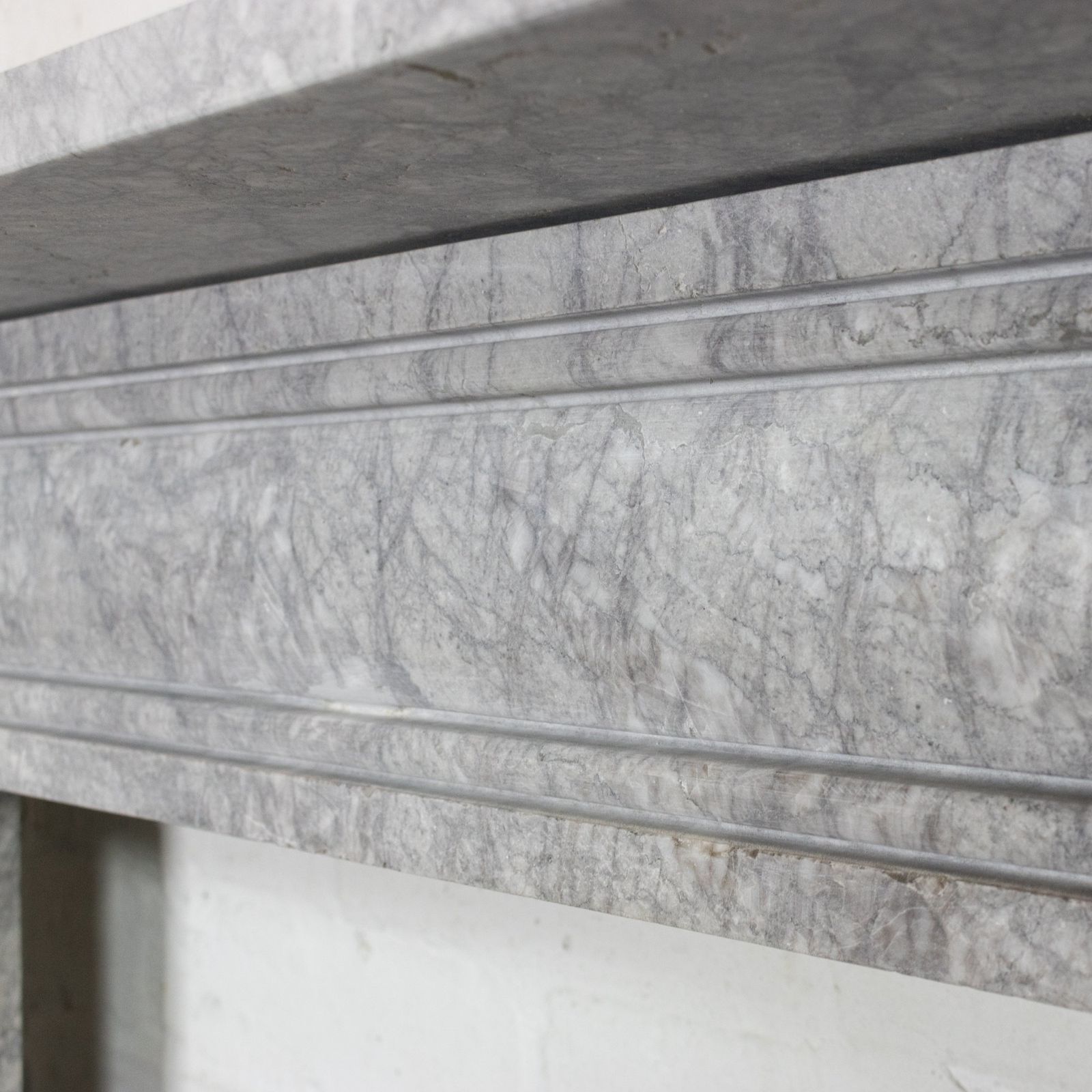 Georgian Style Bullseye Grey Marble Fireplace Surround photo 2800.0