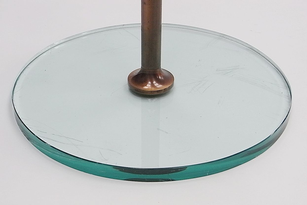Glass & Brass Side Tables By Fontana Arte (Attr.) 1960s, Set Of 2 photo Furniture