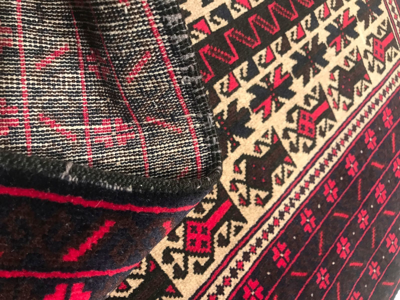 Vintage Afghan Rug, 1950s photo Textiles