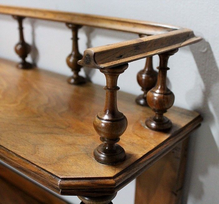Small Tiered Walnut Desk, Louis Philippe Period, 2nd Part Of 19th photo 2594.57