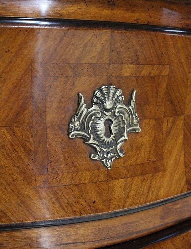 photo for sale Tombeau Cabinet In Blond Mahogany, Regency Style, Mid 20th Century