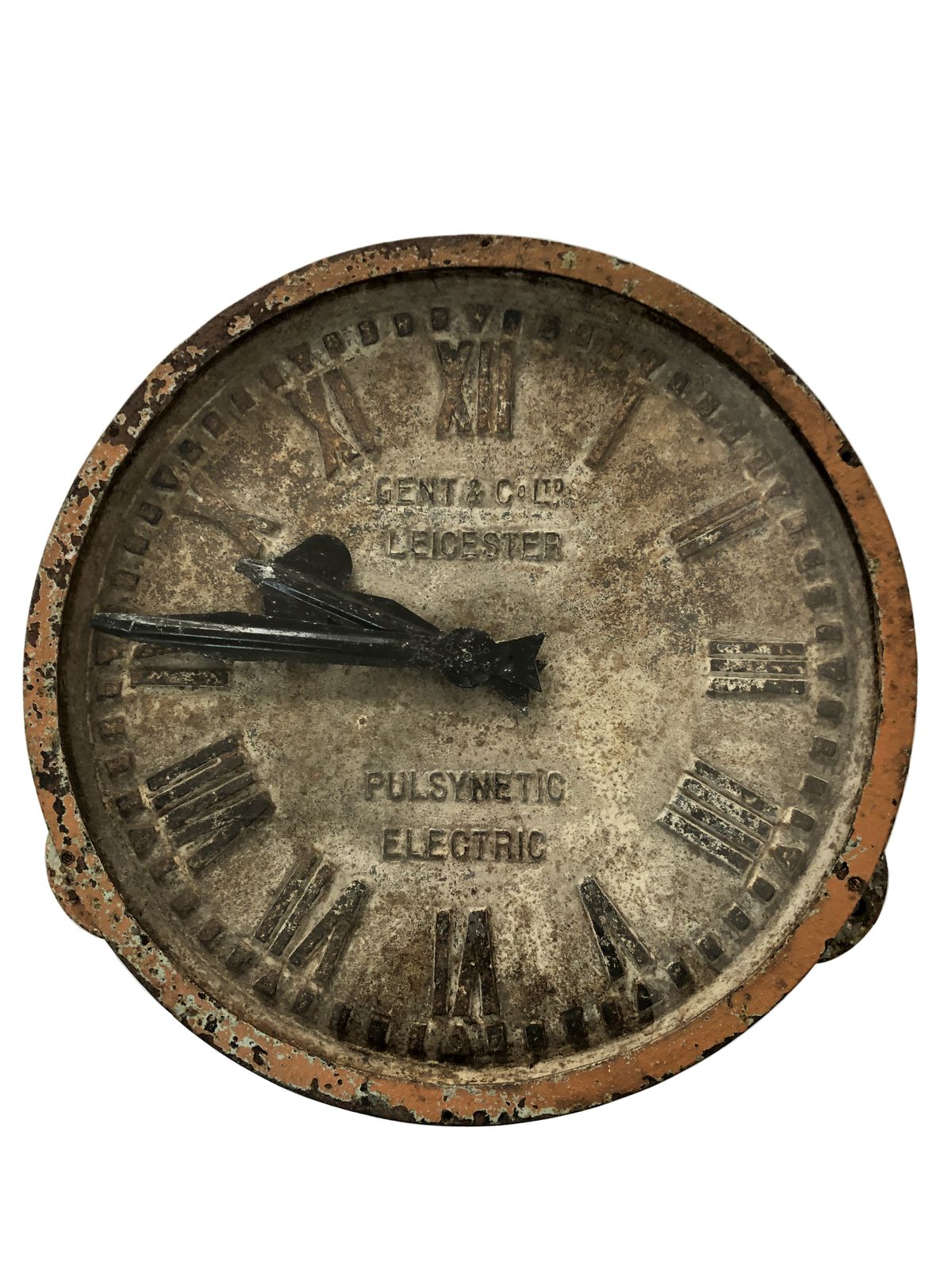 Large Cast Iron Gents Gent Of Leicester Railway Station Industrial Factory Clock