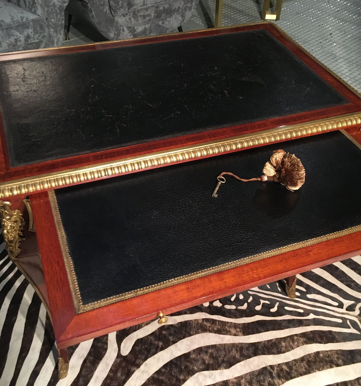 French Regency Style Desk, Signed By The French Cabinetmarker G. Durand photo for sale