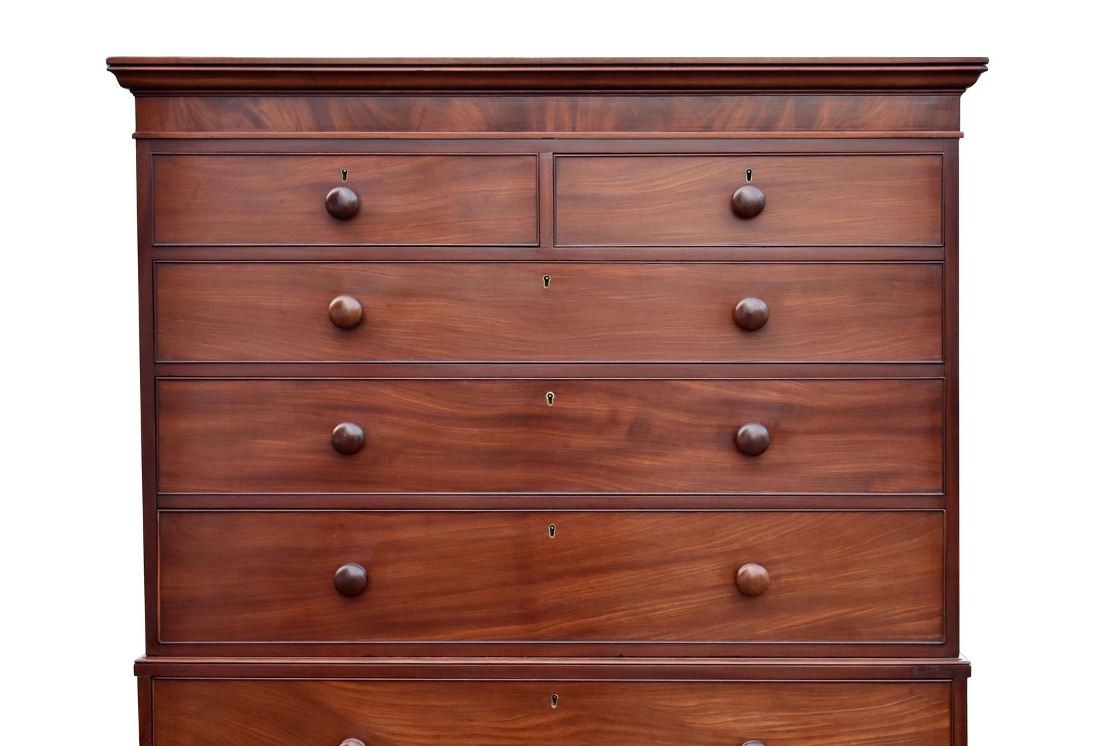 19th Century English Victorian Mahogany Chest On Chest photo for sale