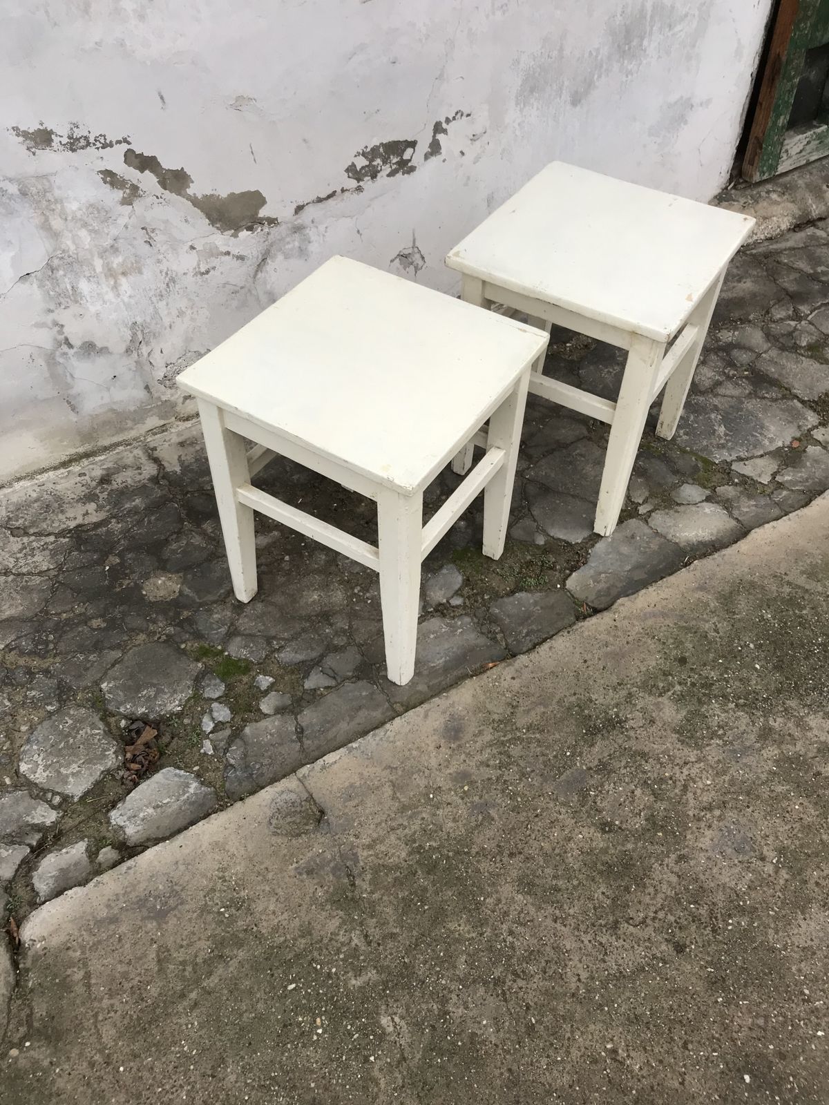 White Farm Stools Ca1940s photo 325.0