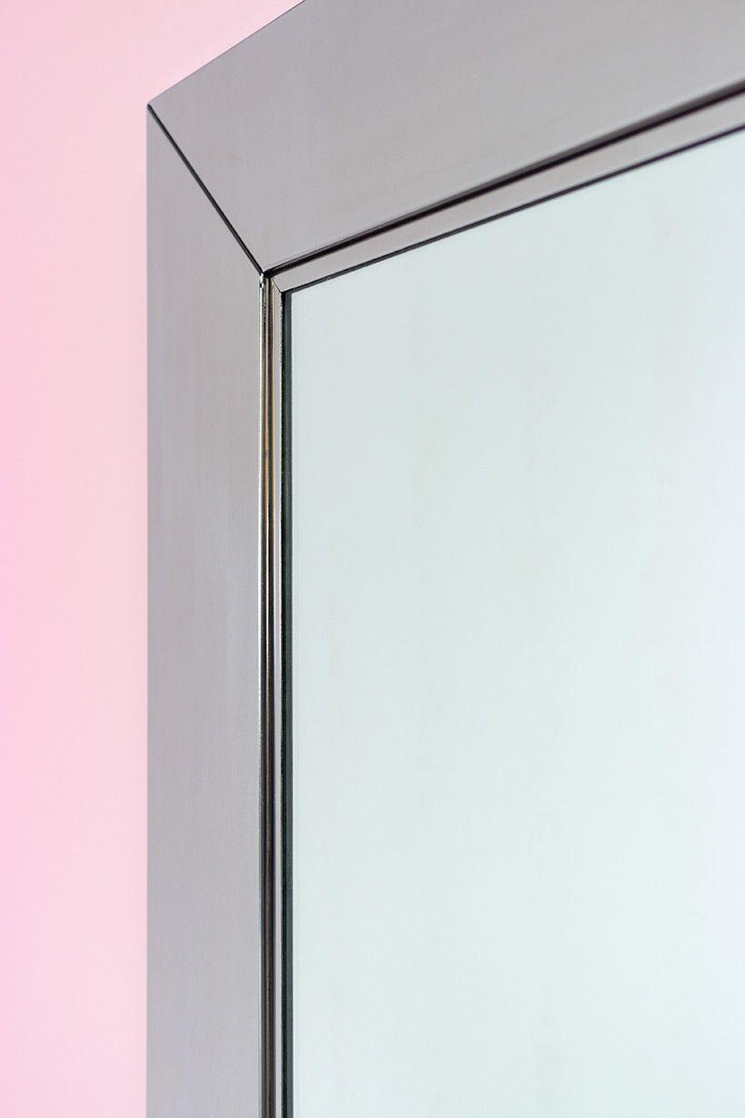 Chrome Mirror Designed By Cidue Design 1970 Italy photo for sale