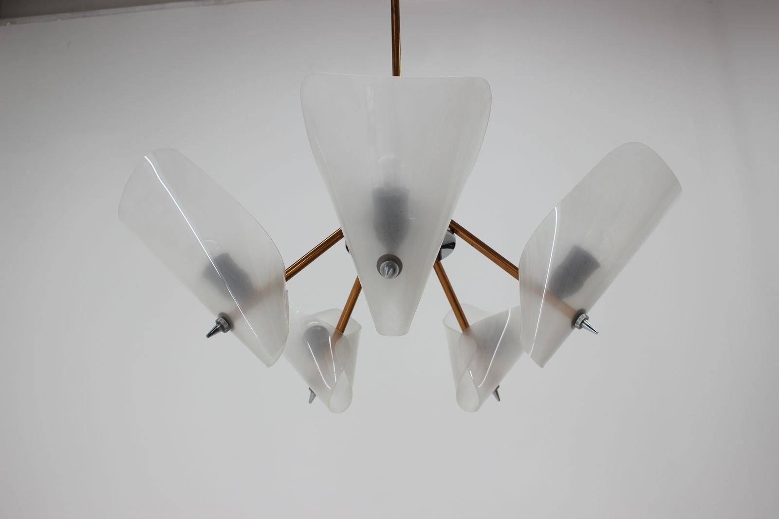Mid Century Chandelier By Drukov,  1960s photo 730.0