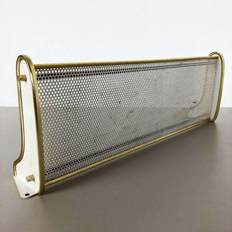 photo furniture 1960s French Matégot Style Brass Wall Board "Rigituelle", Mid Century Modern