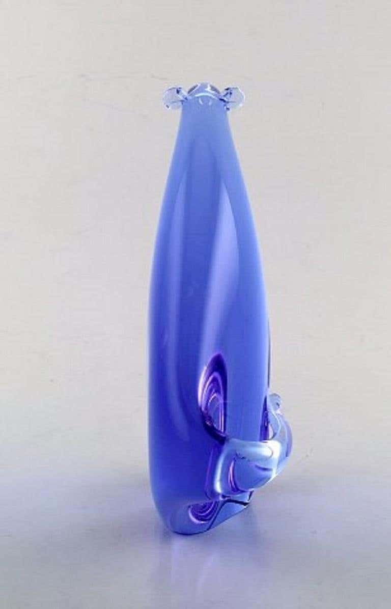 Scandinavian Glass Art, Large Rat In Purple Art Glass, Late 20th Century photo Home Decor