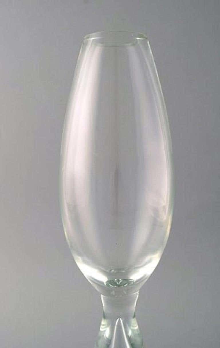 Bengt Orup For Johansfors, Art Glass Vase, Swedish Design, 1970s photo furniture