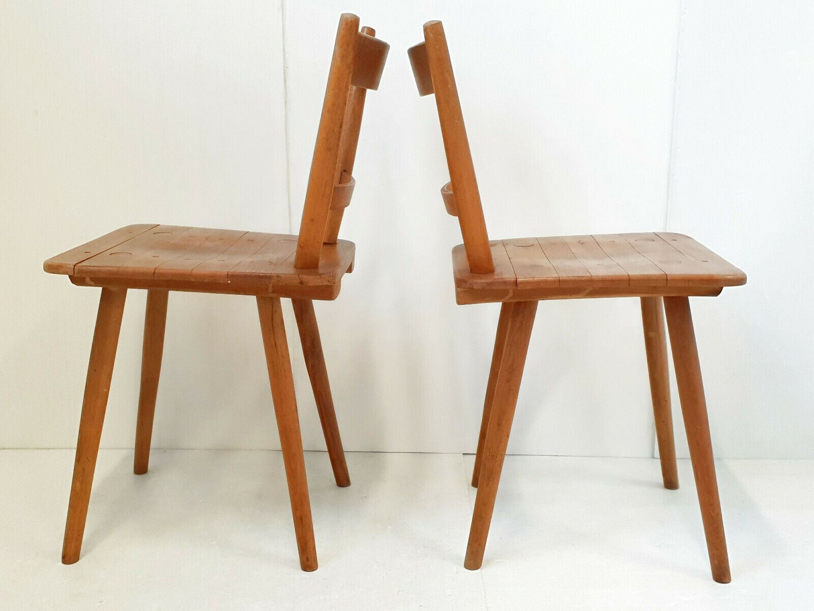 Suite Of 3 Tubingen Chairs By Adolf Schneck For Schafer 1930 1940 Vintage 40s photo for sale