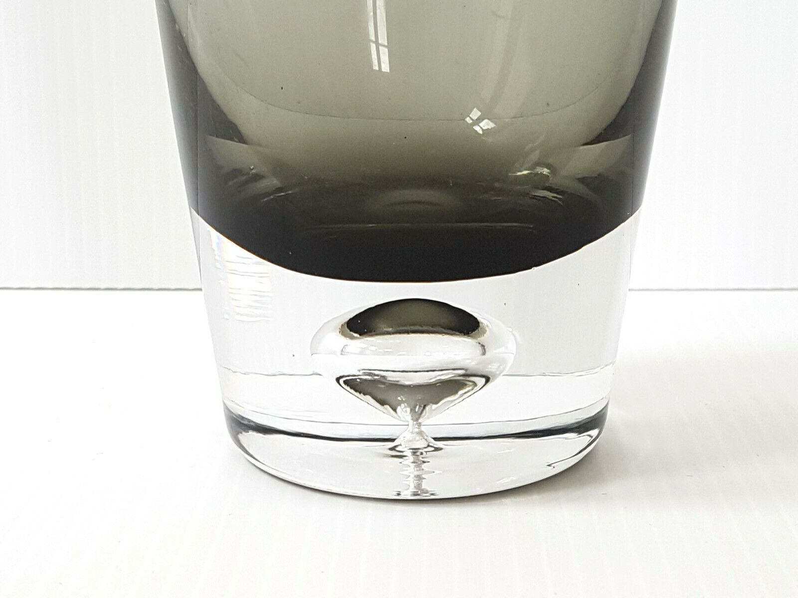 Vintage Vase 1970 In Murano Glass Gray 70s 70s Years 70 photo for sale