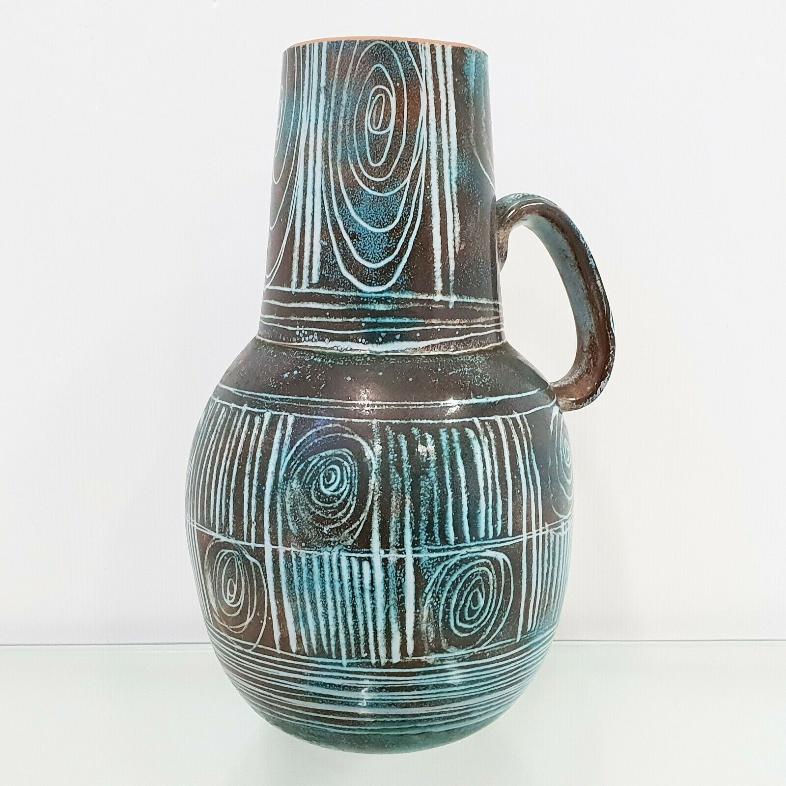Magnificent French Vase Ceramic Vintage 1960 Atelier Roy Montgolfier 60s 60s