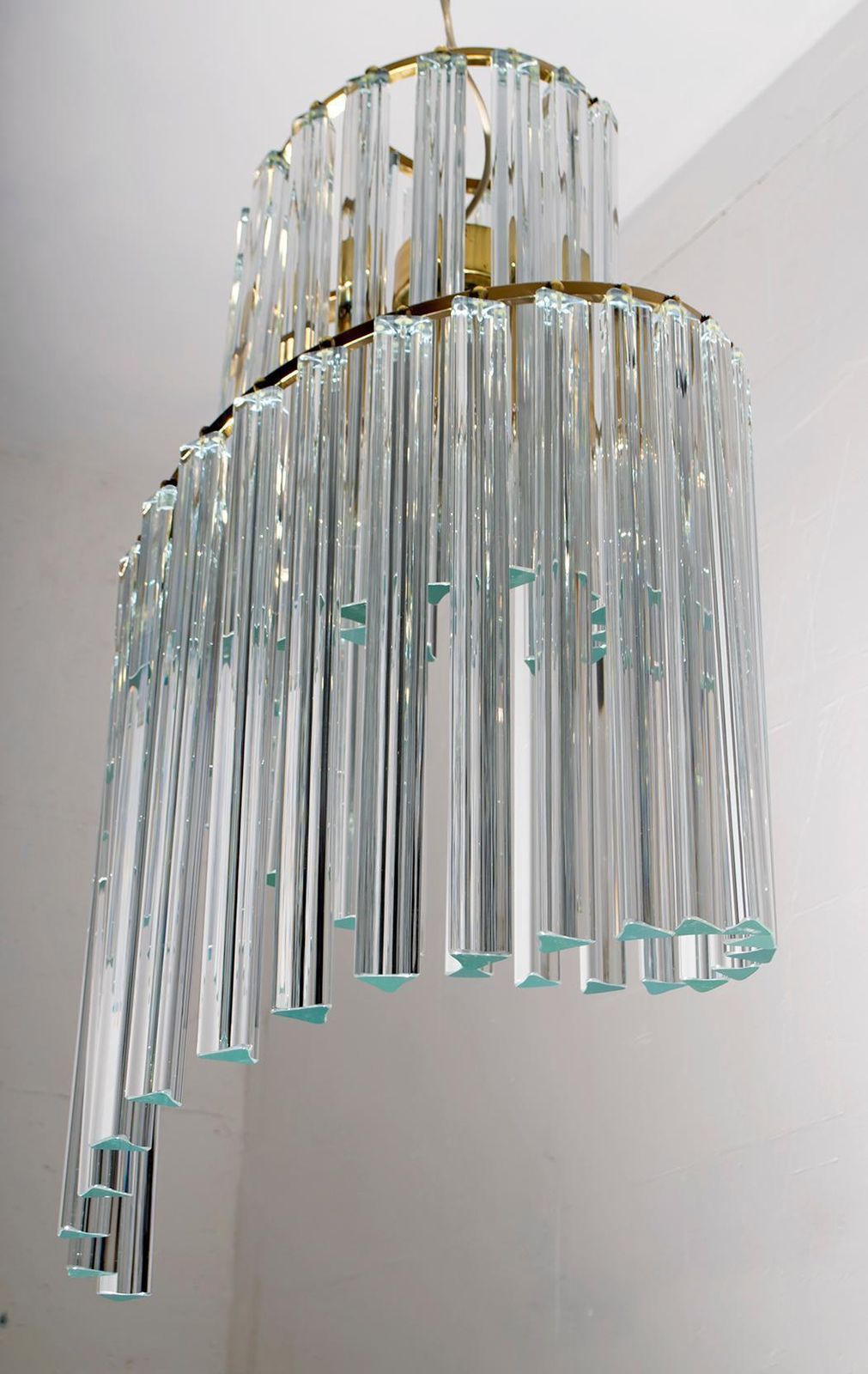 Pia Guidetti Crippa Mid Century Modern Italian Murano Chandelier For Lumi, 1960s photo furniture