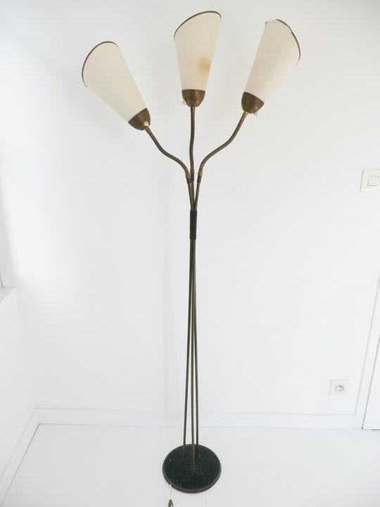 Typical Floor Lamp 1950 With 3 Flexible Arms Vintage Design Years 50 Mid Century photo furniture