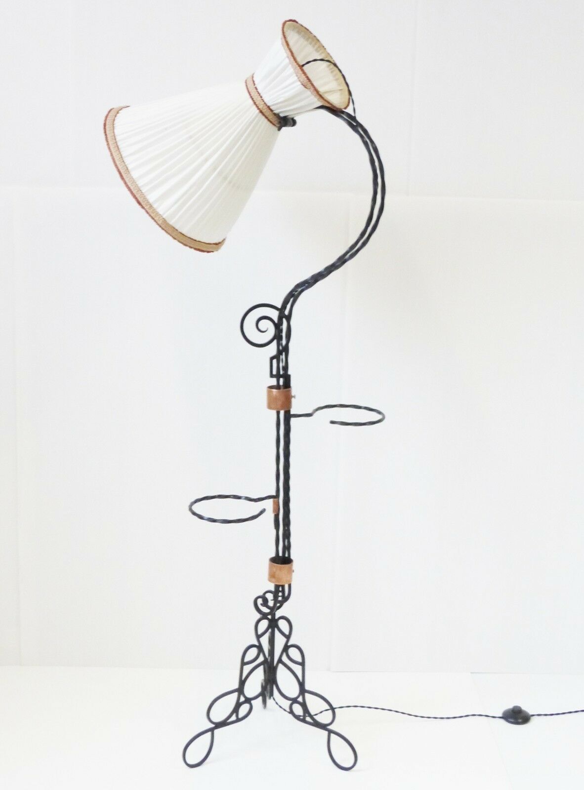 Superb Diabolo Floor Lamp With Removable Plant 1950 Vintage Floor Lamp
