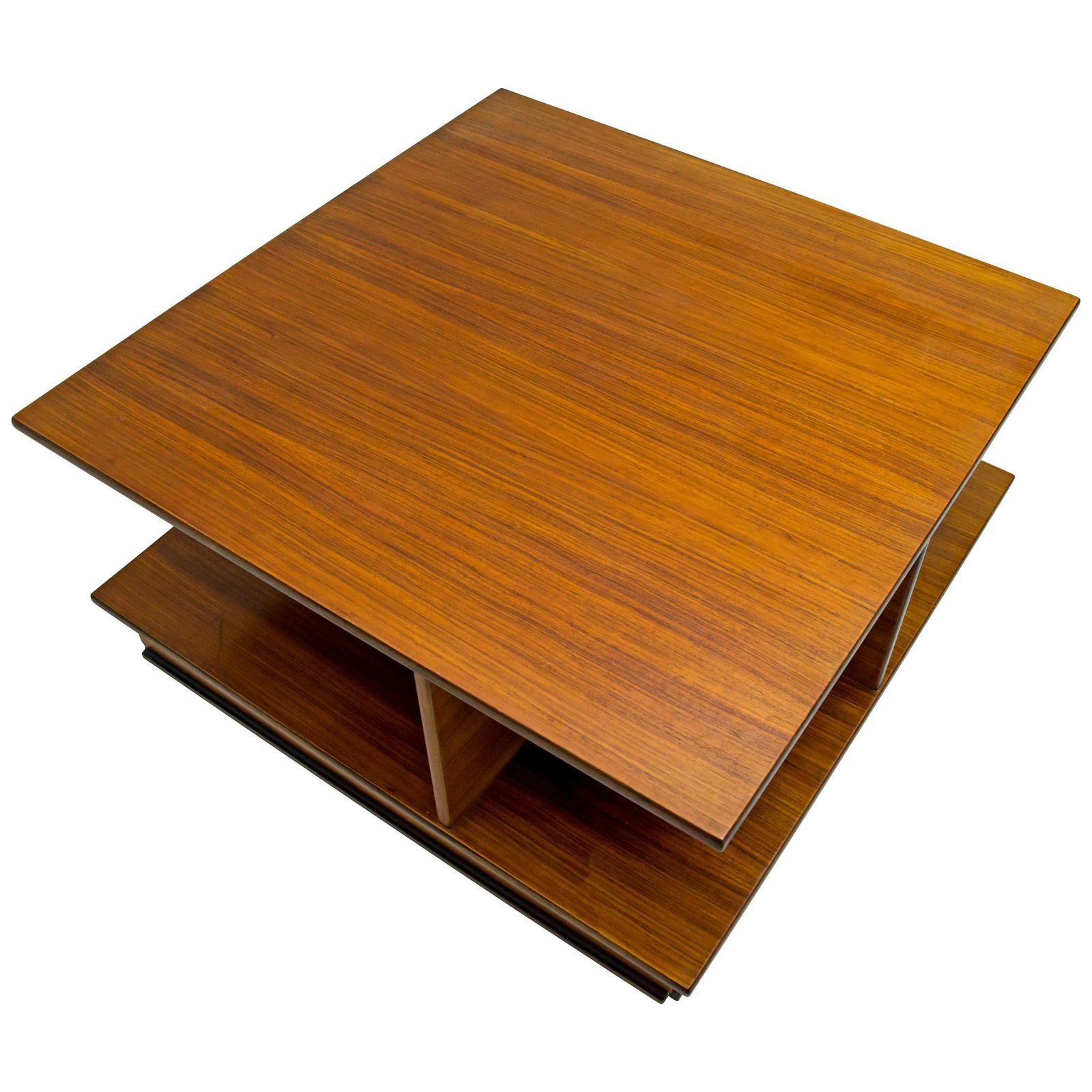 F Lli Saporiti Mid Century Modern Italian Rosewood Coffee Table, 1960s