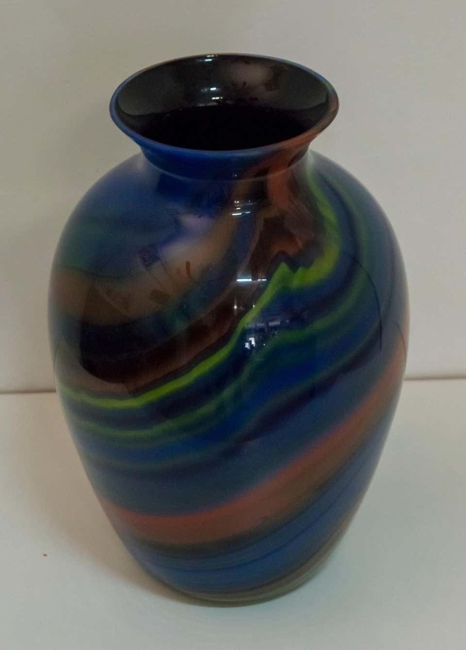 Ottavio Missoni Italian Murano Glass "Mercurio" Plate For Arte Vetro Murano 1980 photo furniture