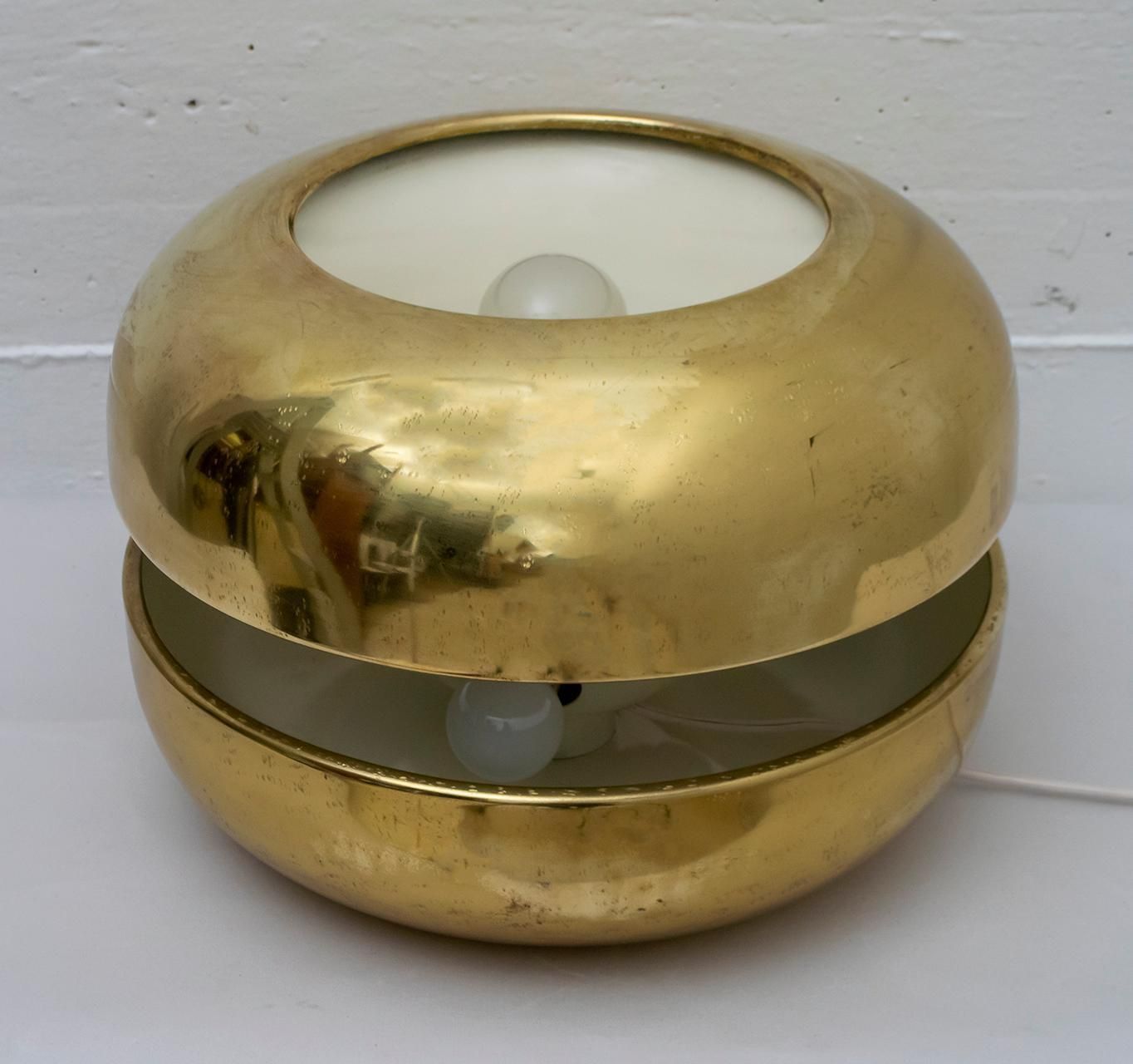 Luciano Frigerio Italian Table Lamp Vibrated Brass "Ballata Alta", 1974 photo buy