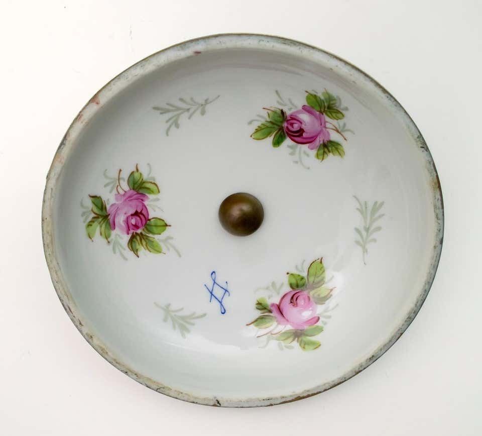 1260.0 Signed E Froger 19th Century French Porcelain Potpourri By Sevres, 1880 photo
