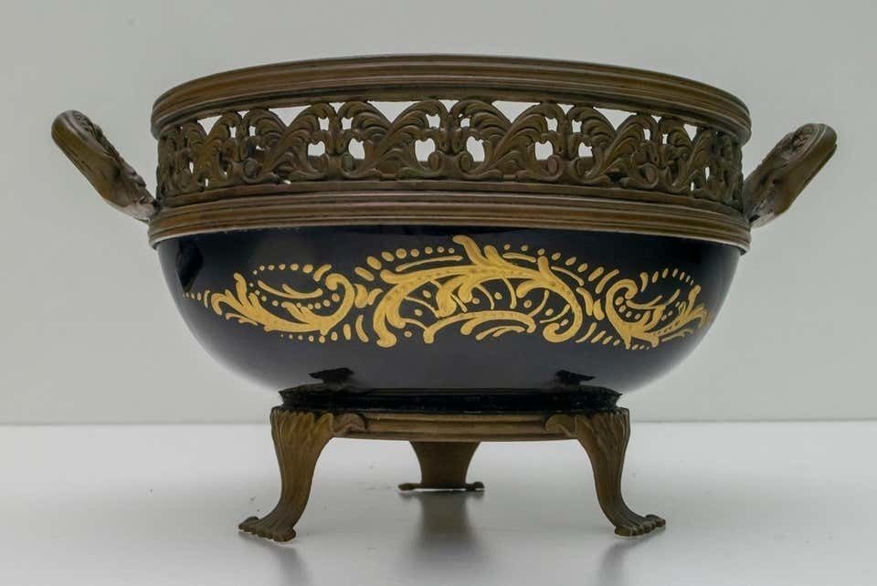 photo buy Signed E Froger 19th Century French Porcelain Potpourri By Sevres, 1880