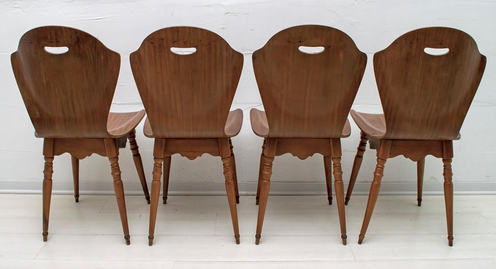After Carlo Ratti Mid Century Modern Italian Bentwood Chairs, 1950s photo 1344.0