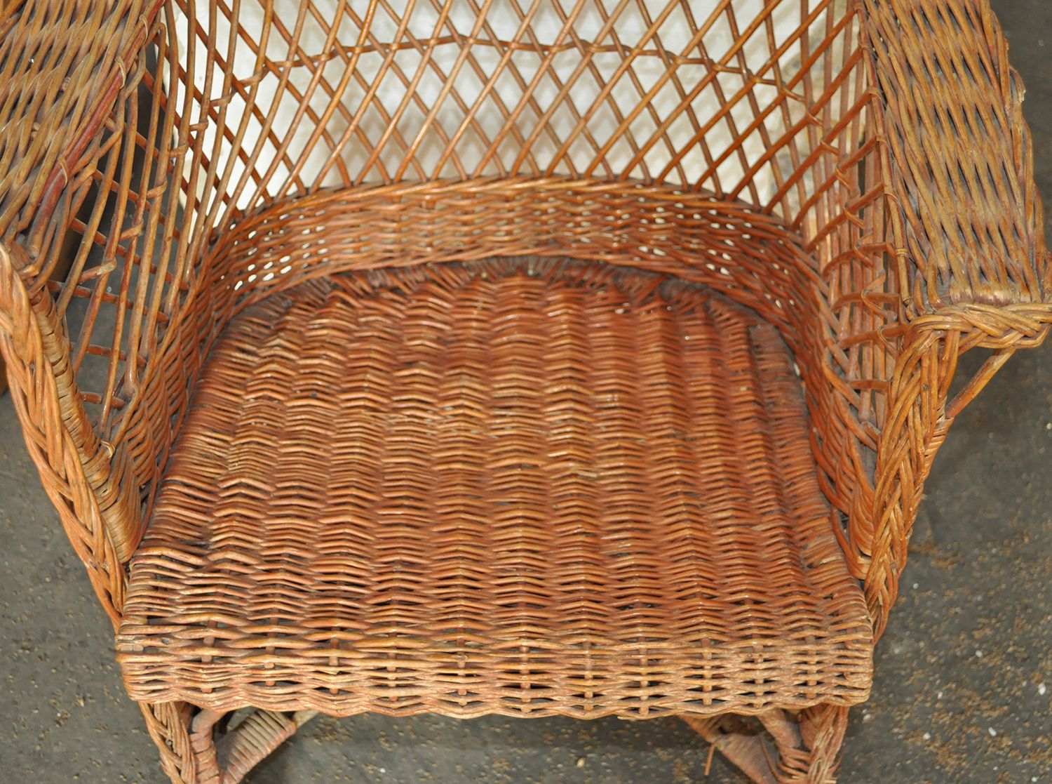 Natural Wicker Chair photo for sale