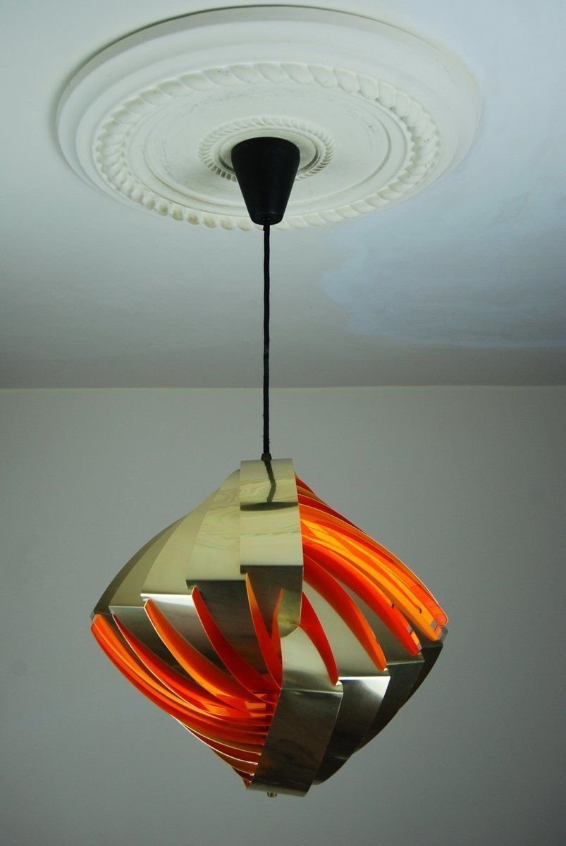 Danish Konkylie Pendant By Louis Weisdorf For Lyfa, 1960s photo vintage