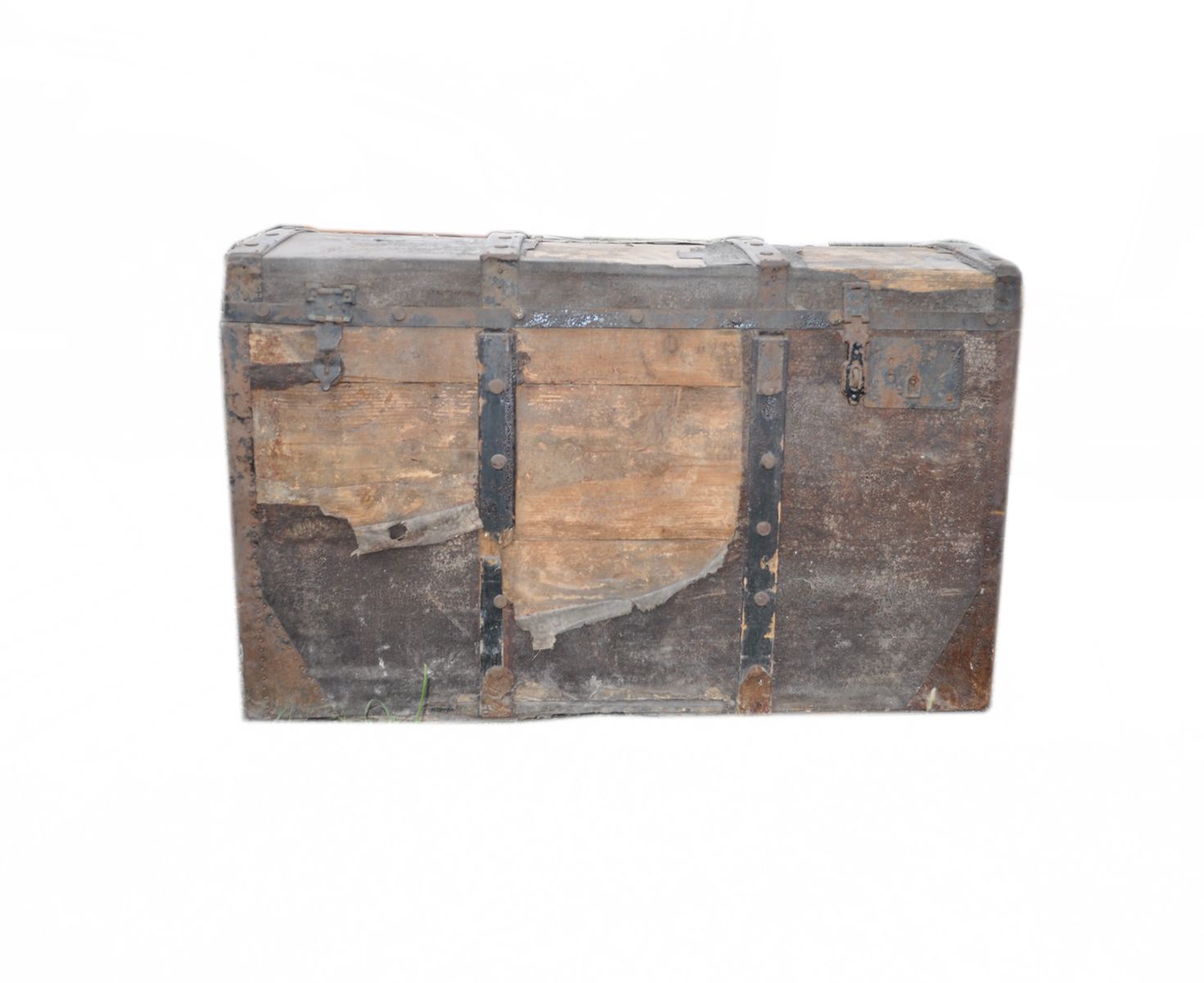 Vintage Leather Travel Trunk