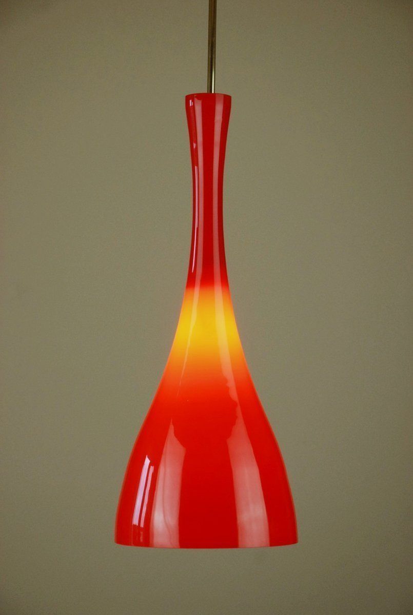Glass Pendant Lamp From Stilnovo, 1950s photo vintage
