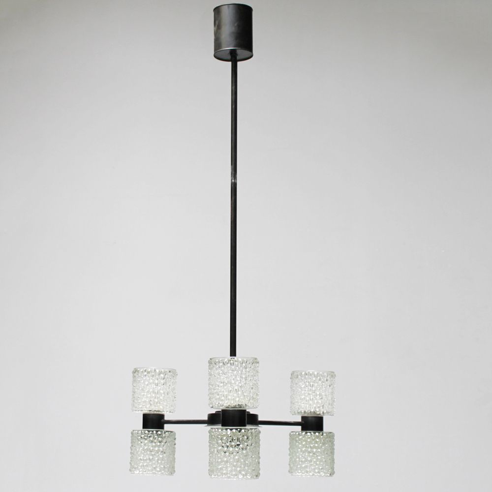 Zeslichts hanglamp 'Zonnewende' van J.W. Bosman voor Raak Amsterdam, 1965 photo 570.0
