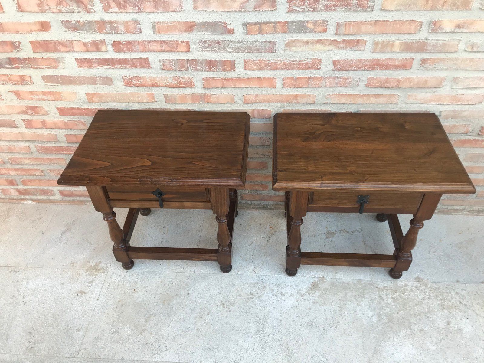 Spanish Nightstands, 1920s, Set Of 2 photo for sale