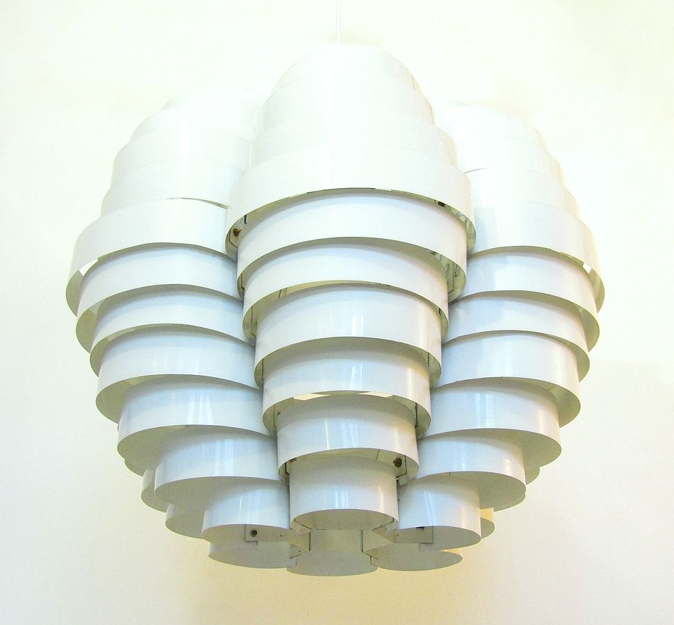 Large 1960s Italian "Tornado" Ceiling Light Chandelier By Elio Martinelli photo Lighting