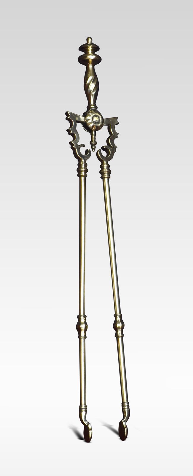 Brass Triple Companion Fire Tool Set photo for sale