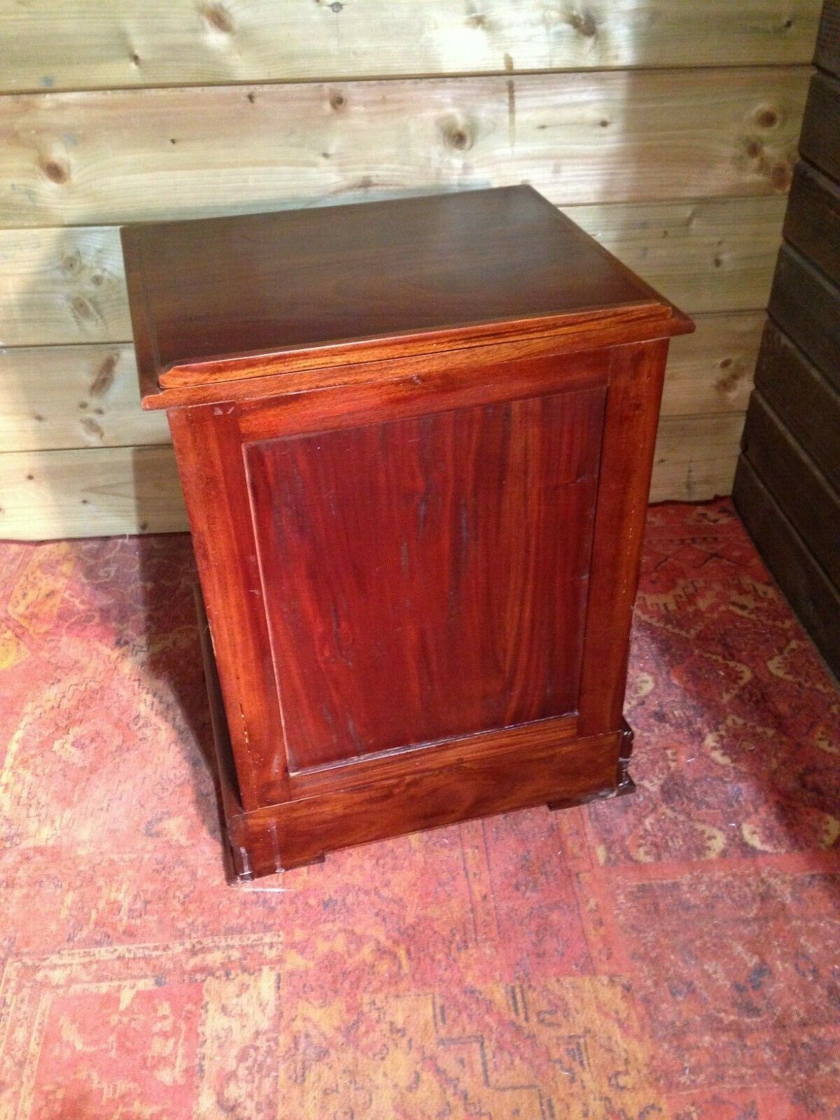 Vintage Solid Mahogany Bedside Cabinet / Bedside Table photo buy