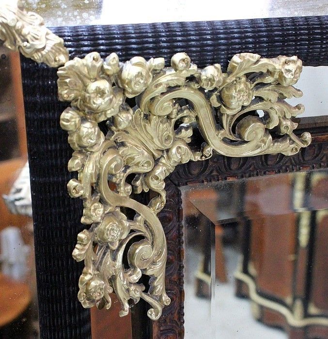 Large Rectangular Mirror, Louis XIV Style, Napoleon III Period  19th photo 2735.68