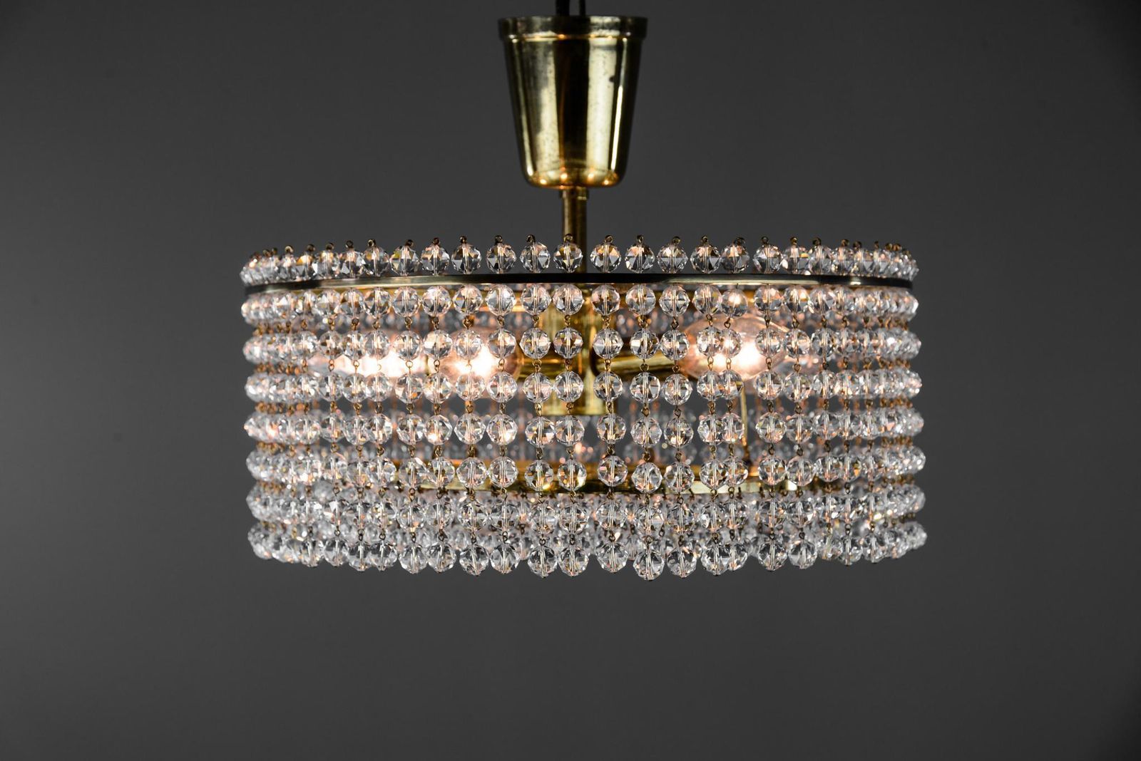 J.L Lobmeyr Chandelier With Crystal Glass, Austria, 1960s photo buy