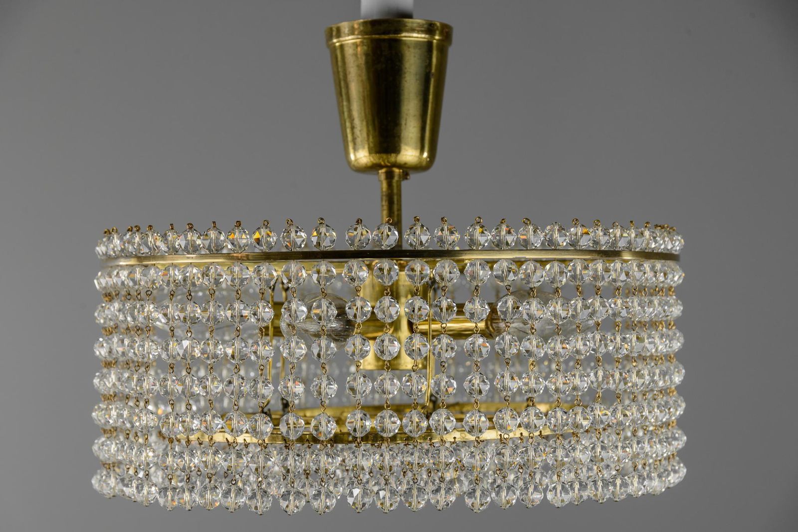 photo furniture J.L Lobmeyr Chandelier With Crystal Glass, Austria, 1960s