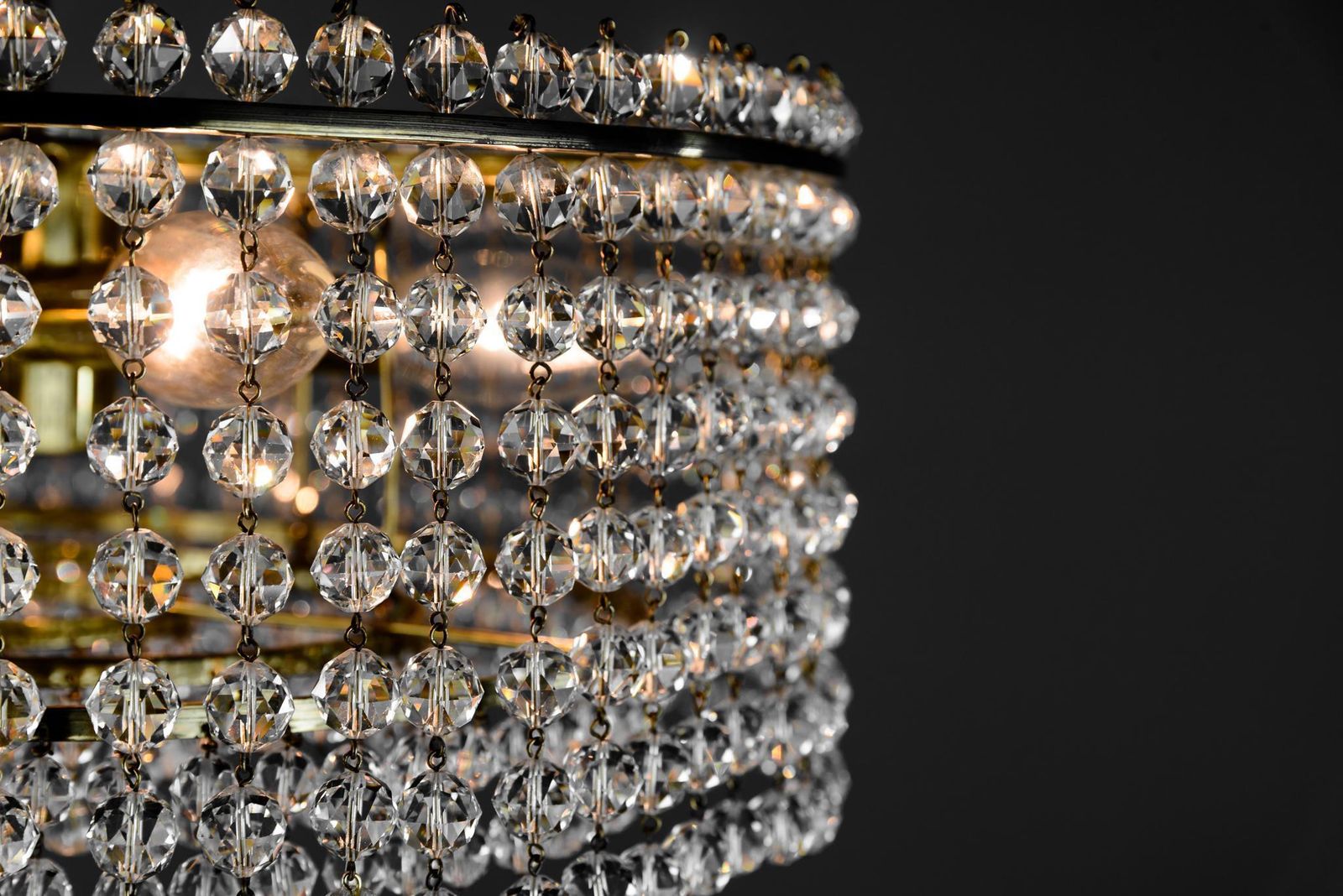 photo buy J.L Lobmeyr Chandelier With Crystal Glass, Austria, 1960s