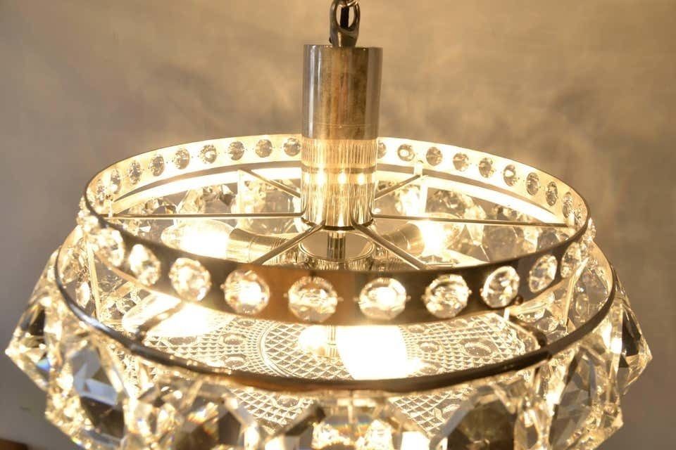 photo for sale Amazing Viennese Crystal Chandelier By Bakalowits & Sohne, Austria, 1960s
