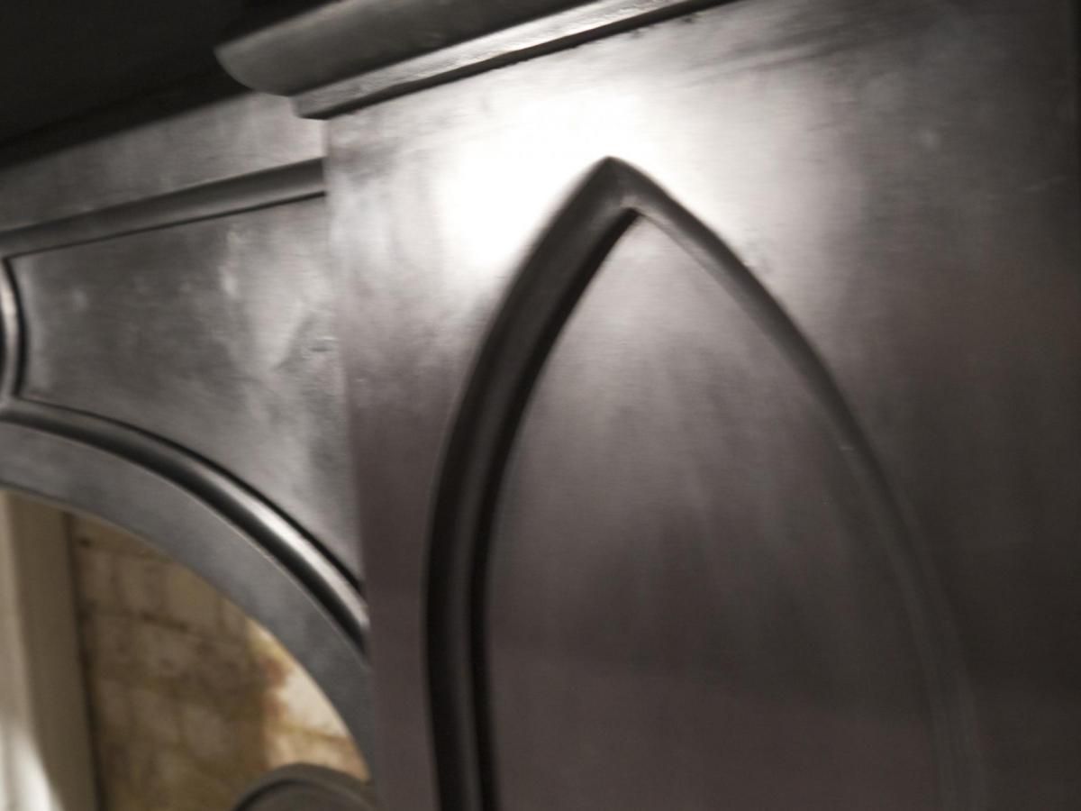 Antique Gothic Slate Fireplace. One Of A Pair.  Price Is Per Fireplace photo vinterior